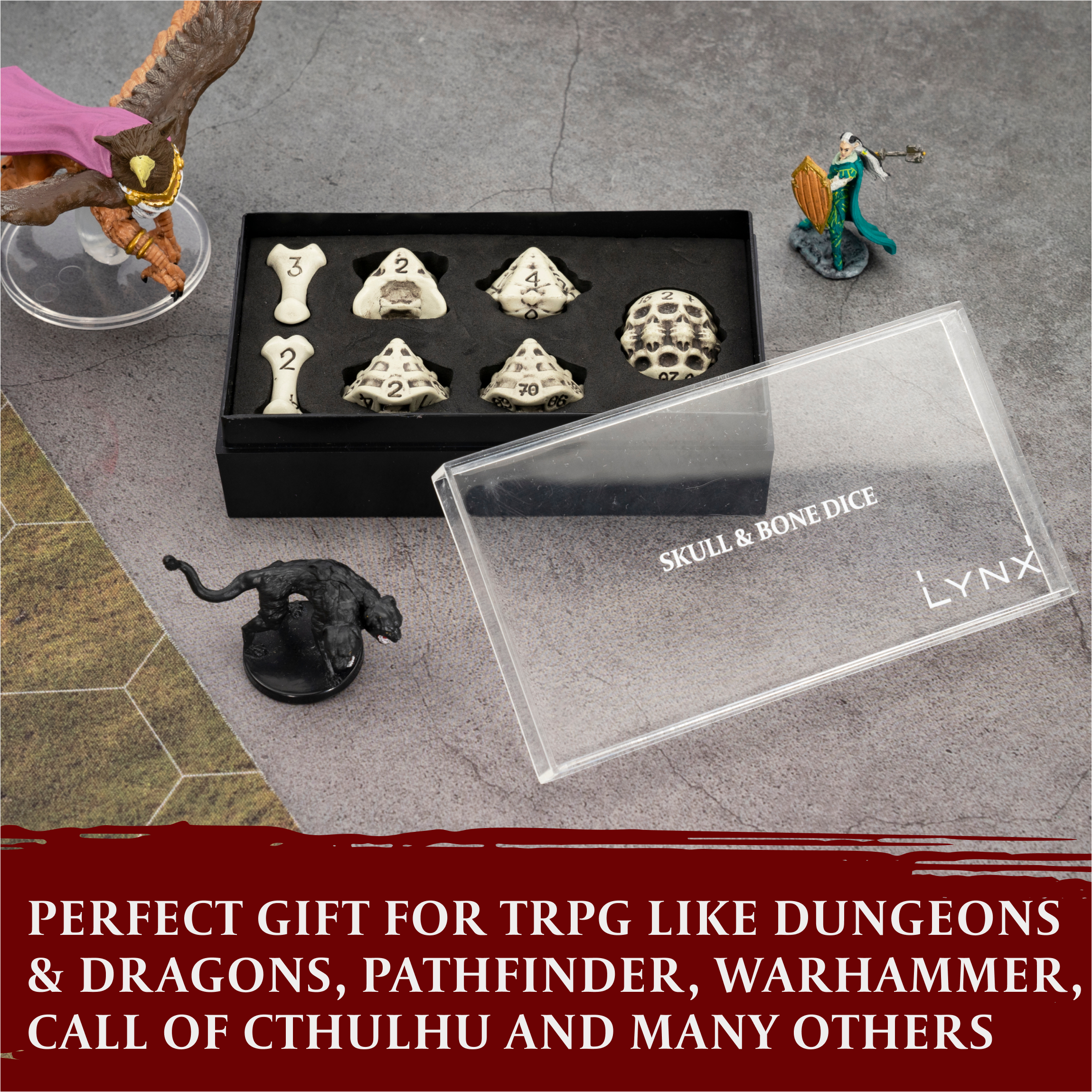 Skull & Bone Dice Set