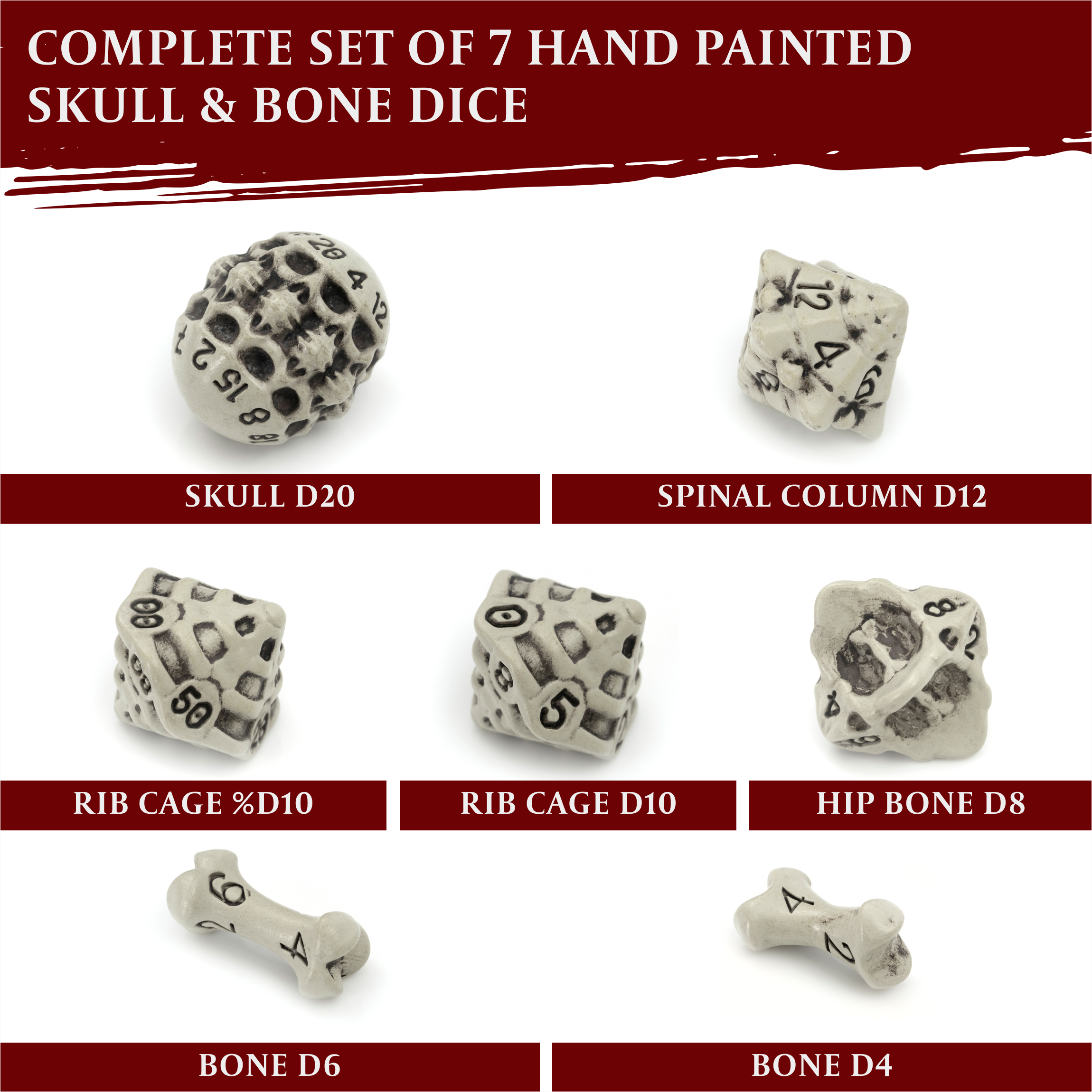 Skull & Bone Dice Set