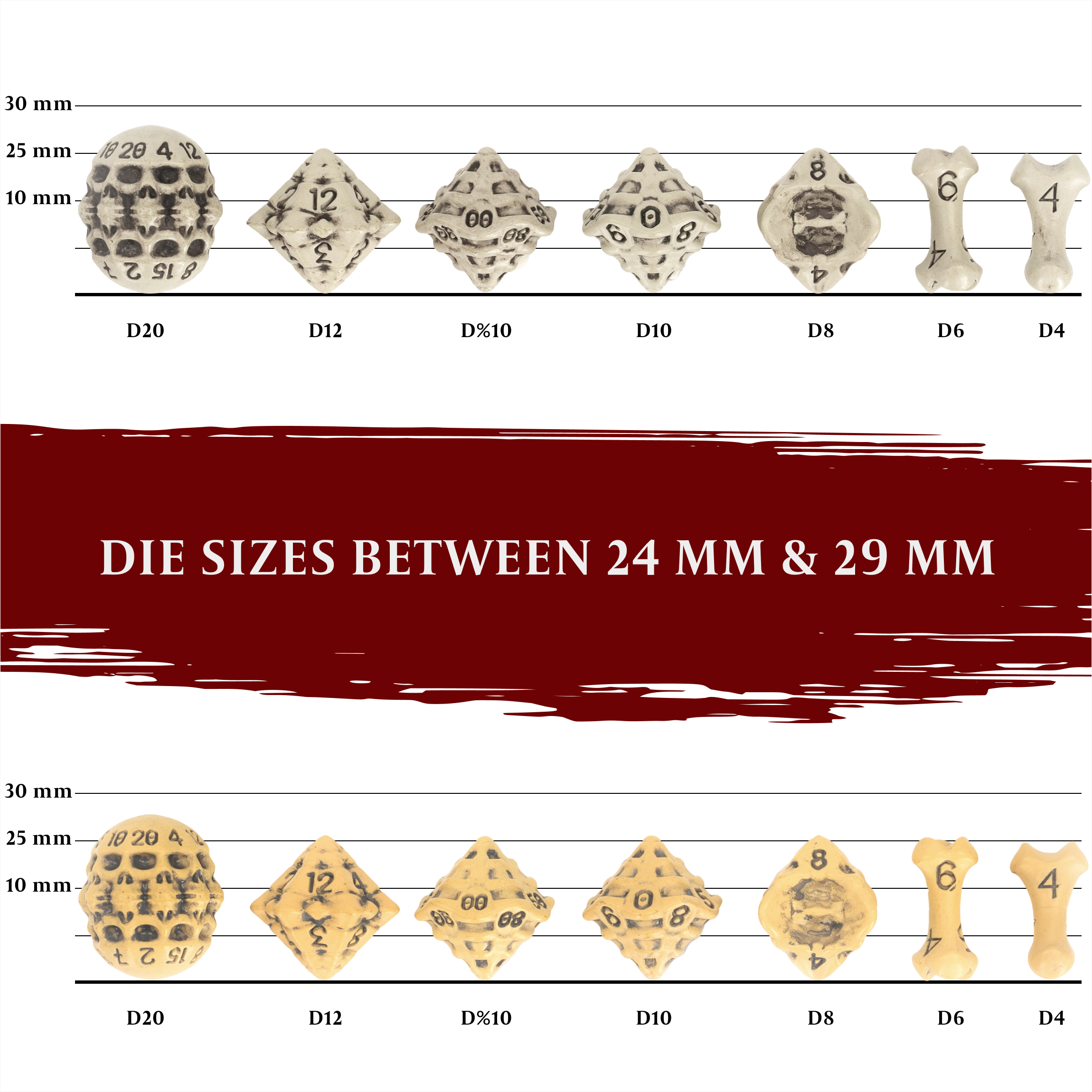 Skull & Bone Dice Set