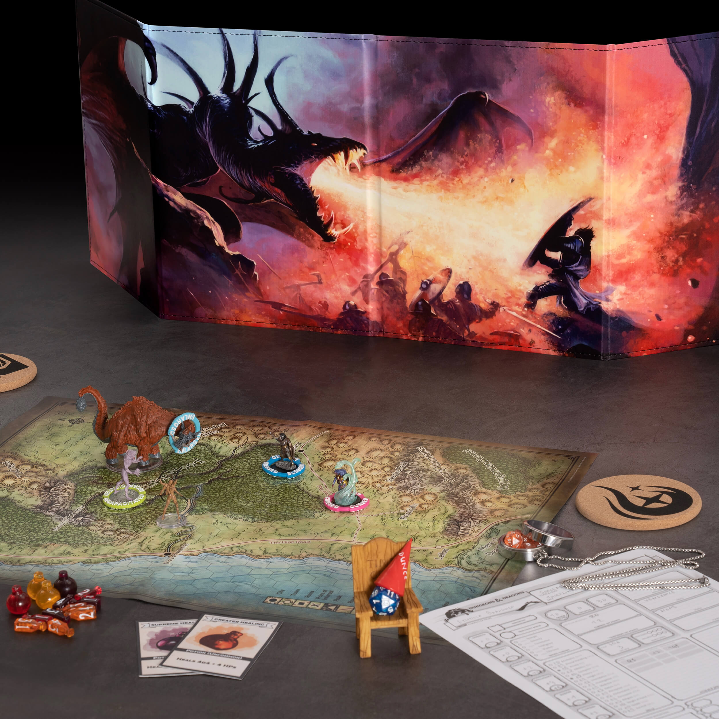 Full Color DM Screen with Customizable Inserts