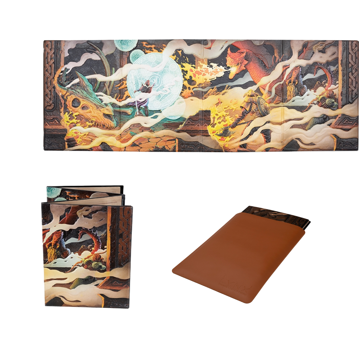 3D Faux-Leather DM Screen with Customizable Inserts