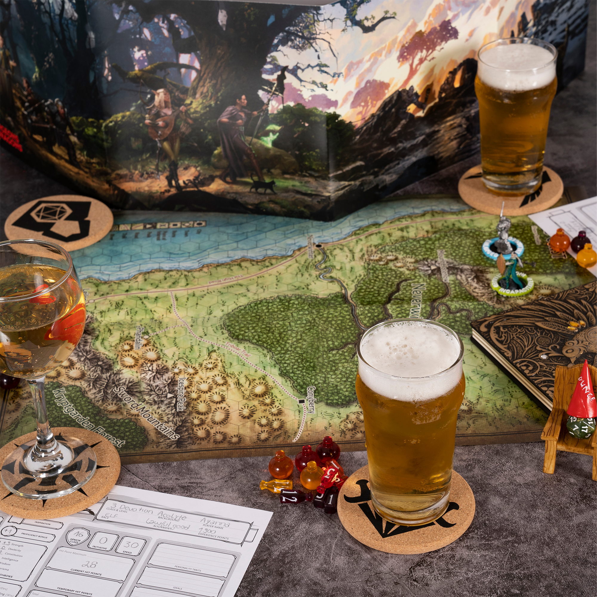RPG Class & DM Icon Coasters