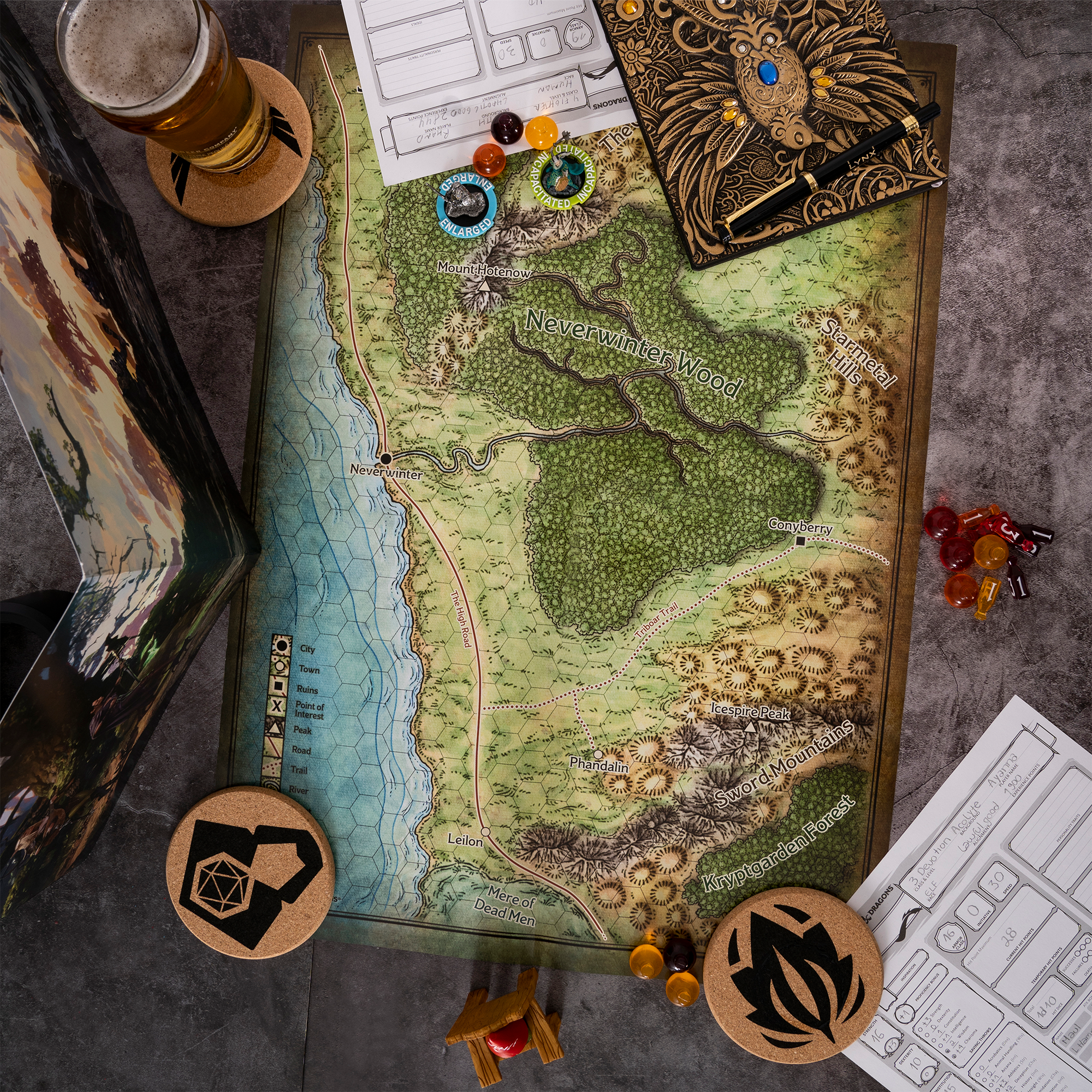 RPG Class & DM Icon Coasters