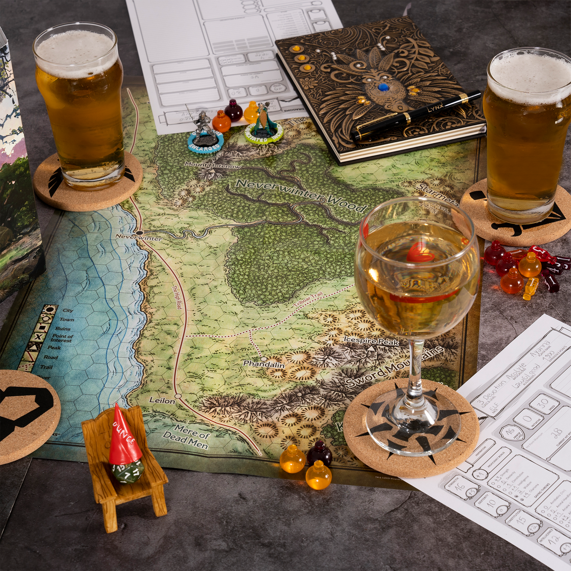 RPG Class & DM Icon Coasters