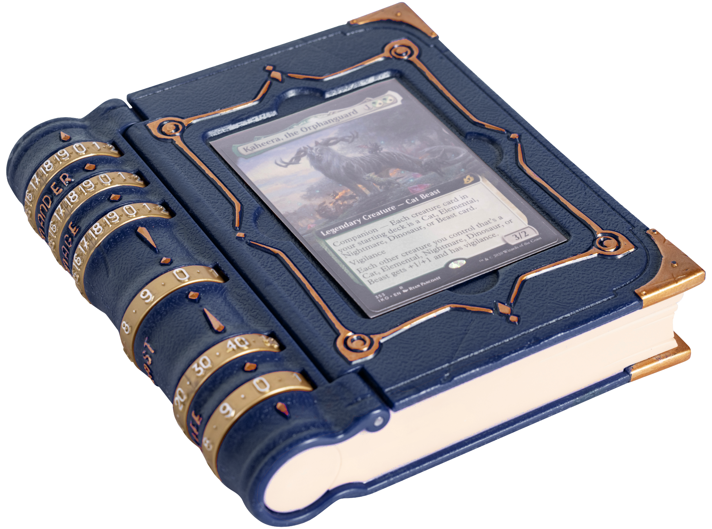 LYNX MTG Commander's Codex - Command Zone Tray for Magic The Gathering Commander EDH - With Damage, Cast & Life Counters. Store your Commander Deck's Dice & Tokens inside