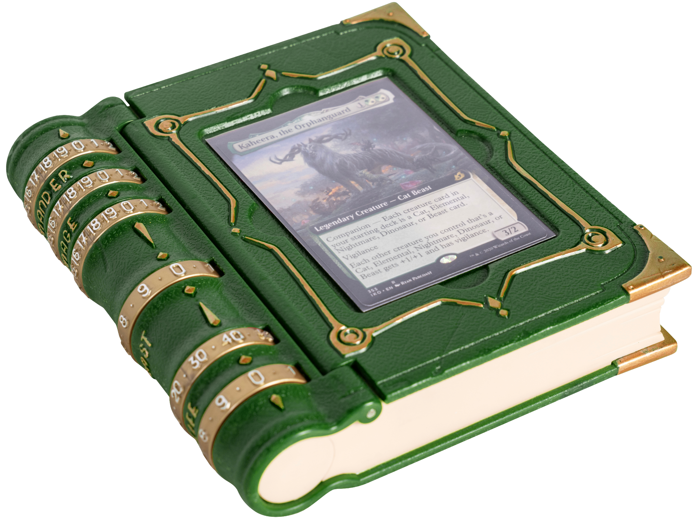LYNX MTG Commander's Codex - Command Zone Tray for Magic The Gathering Commander EDH - With Damage, Cast & Life Counters. Store your Commander Deck's Dice & Tokens inside