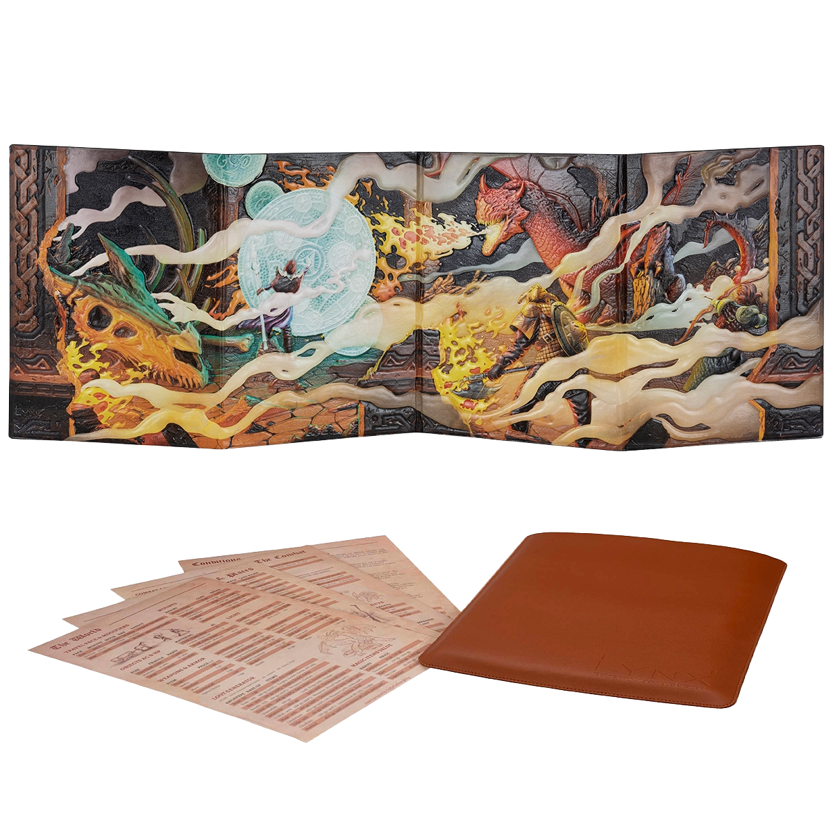 3D Faux-Leather DM Screen with Customizable Inserts