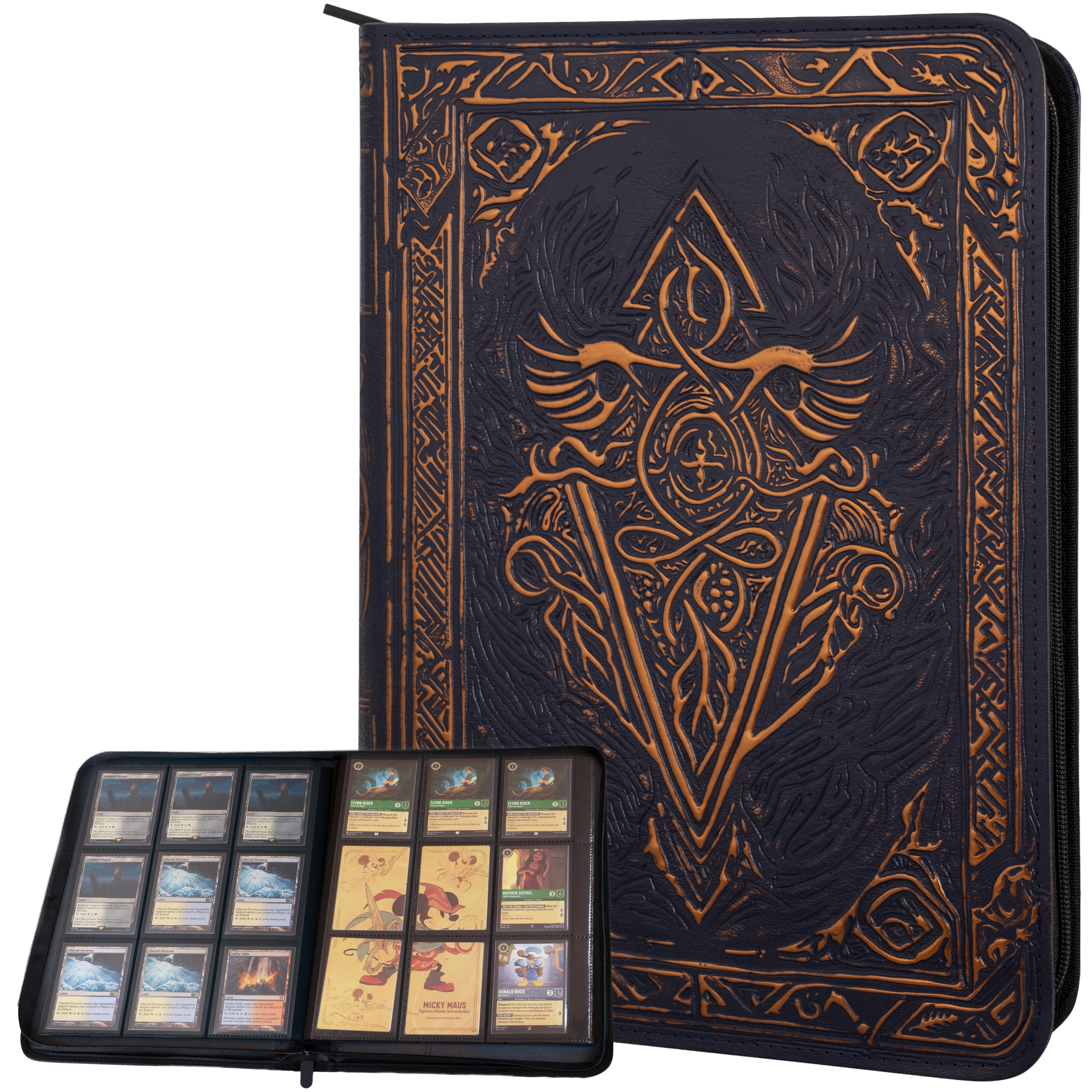 LYNX Faux-Leather Trading Card Binder