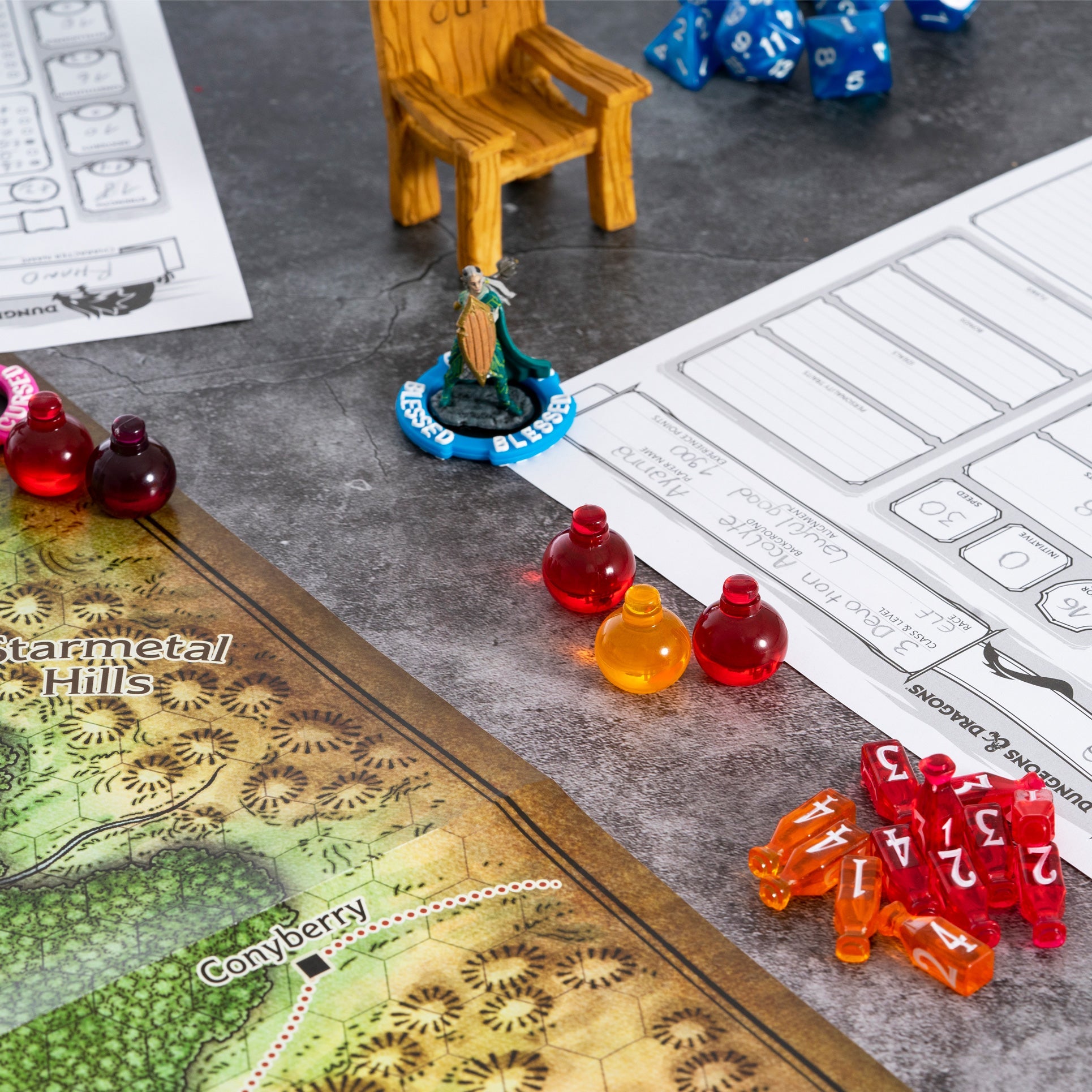 Wholesale of DND Healing Potion Markers & Dice