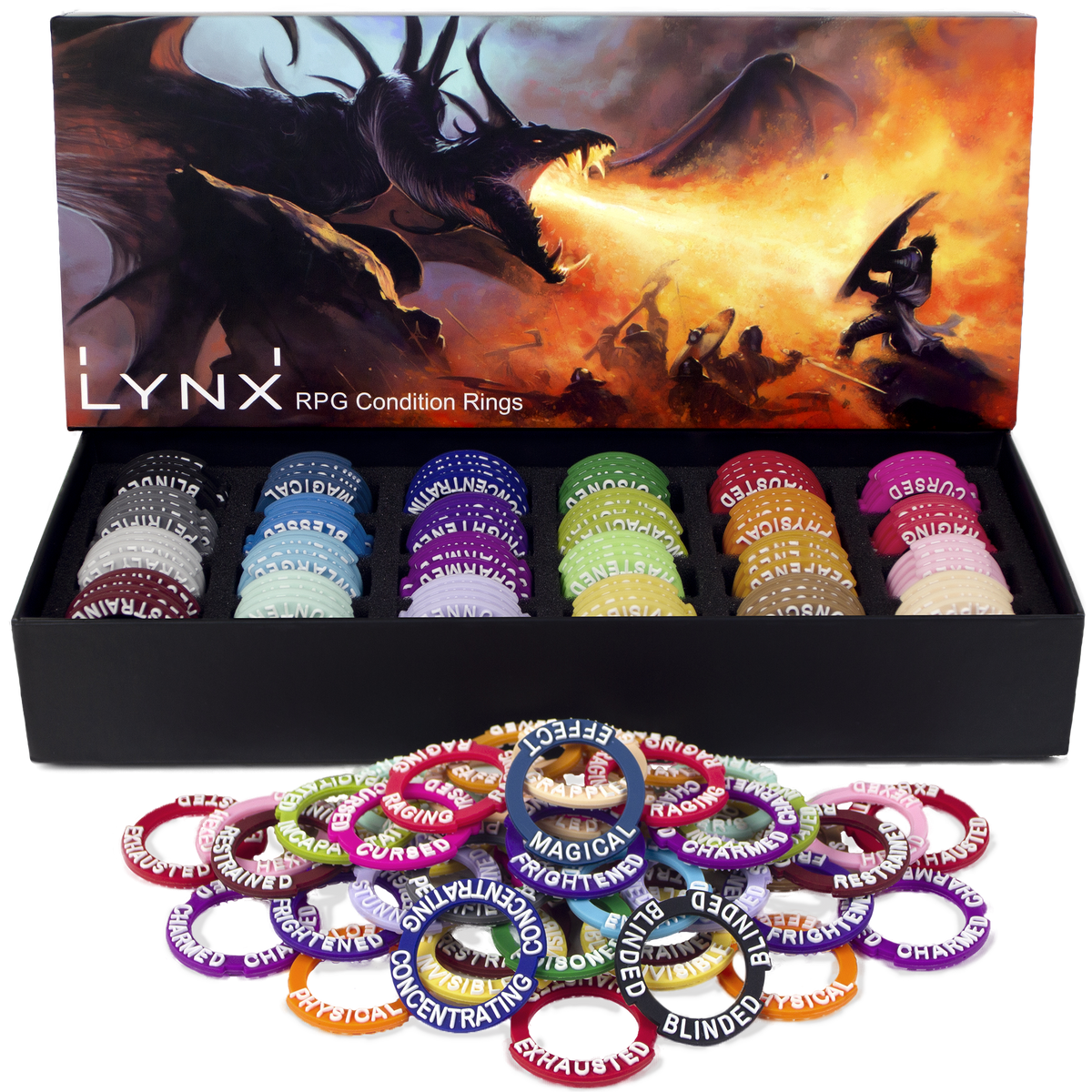 LYNX DND DM Screen 5e - D&D Dungeon Master Screen Full Color Print