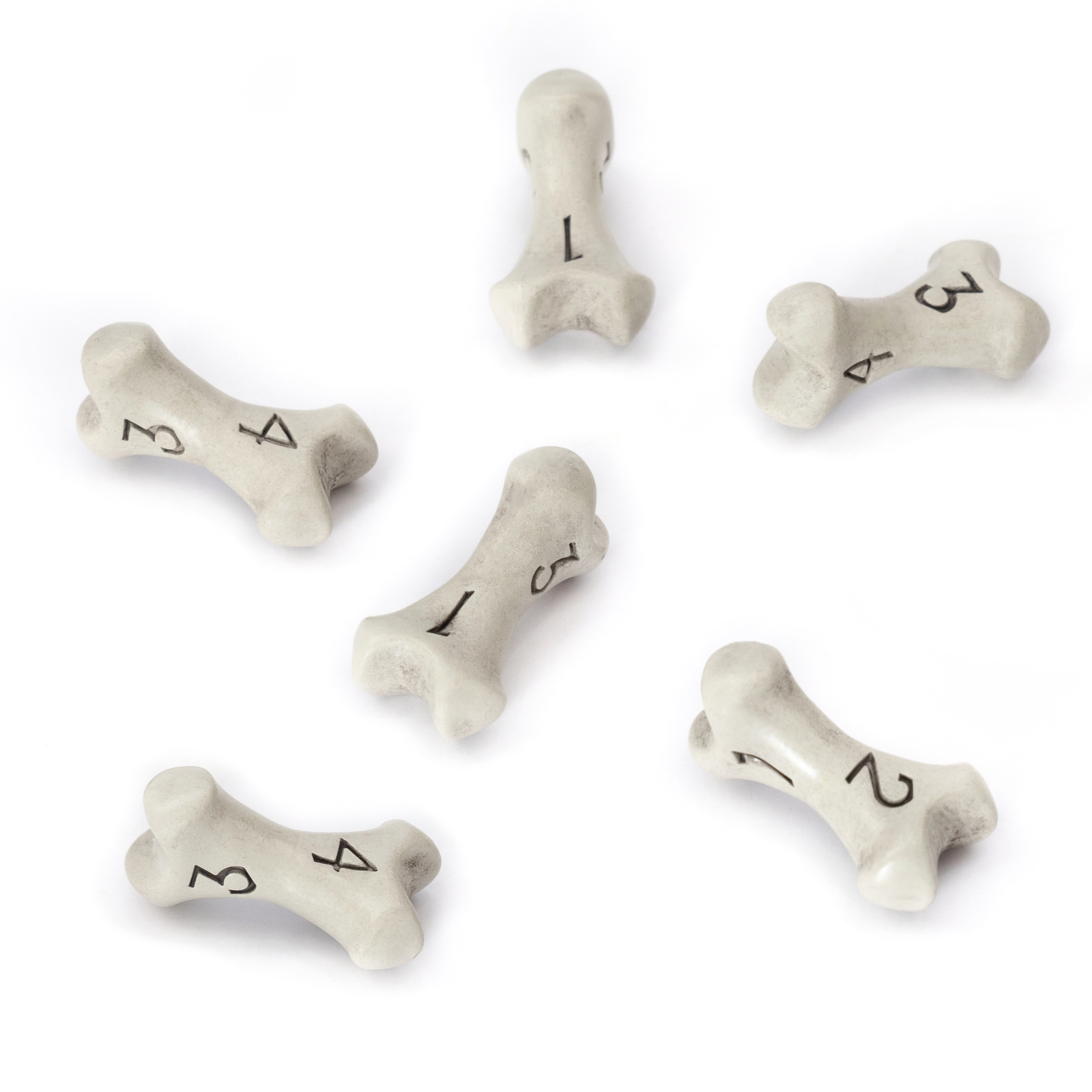 Skull & Bone Dice Set | For Dungeons & Dragons (DND), Pathfinder, Warhammer...