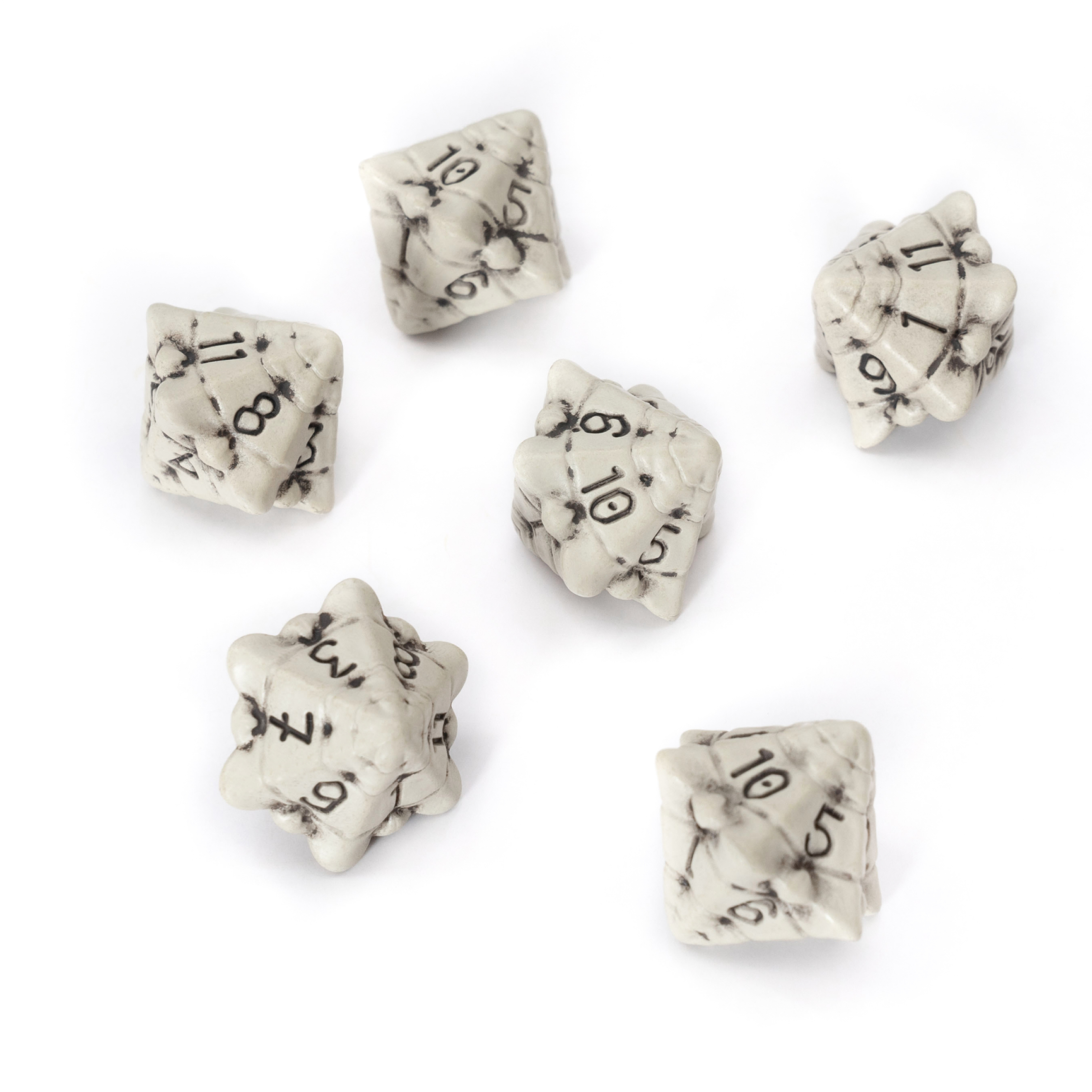 Skull & Bone Dice Set | For Dungeons & Dragons (DND), Pathfinder, Warhammer...