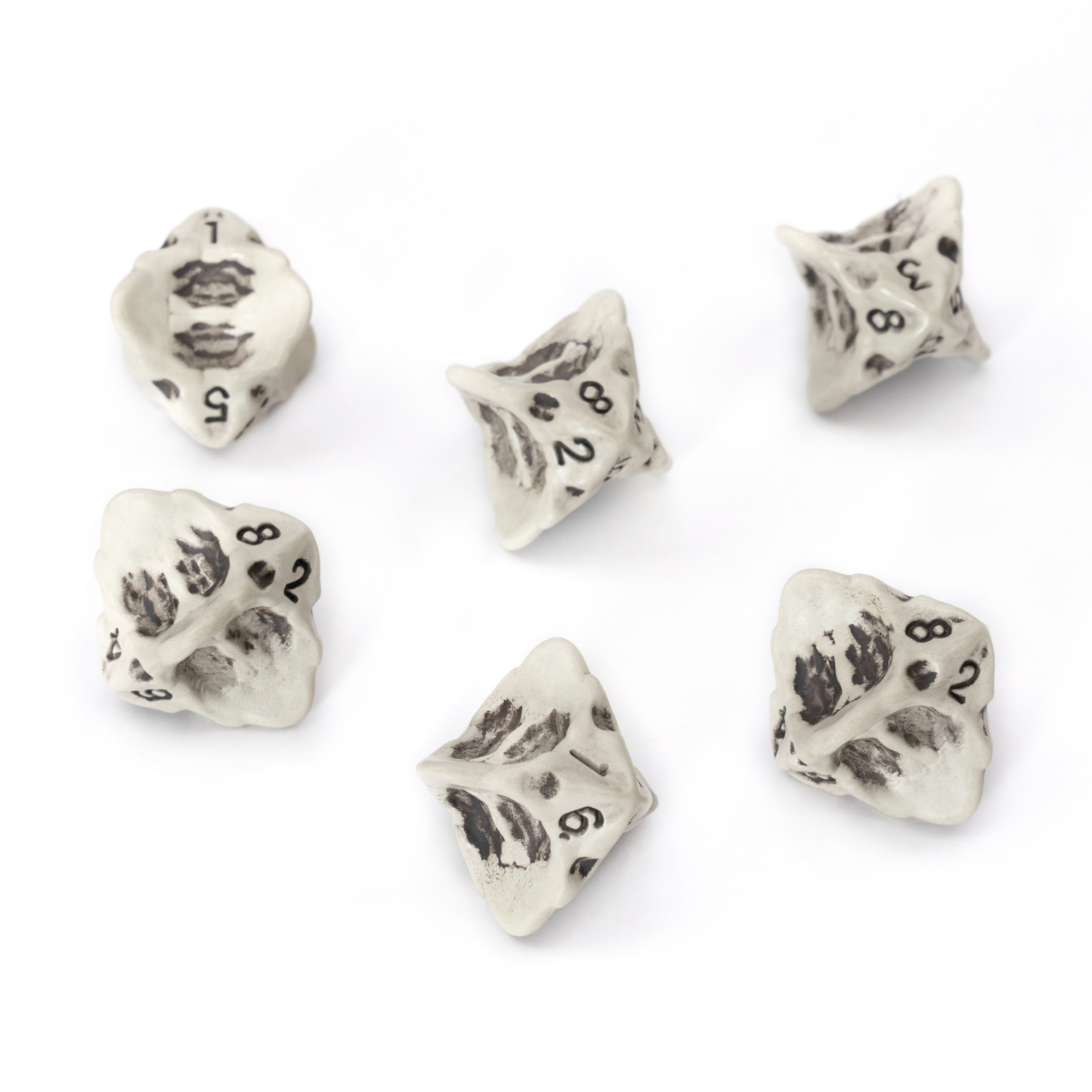 Skull & Bone Dice Set | For Dungeons & Dragons (DND), Pathfinder, Warhammer...