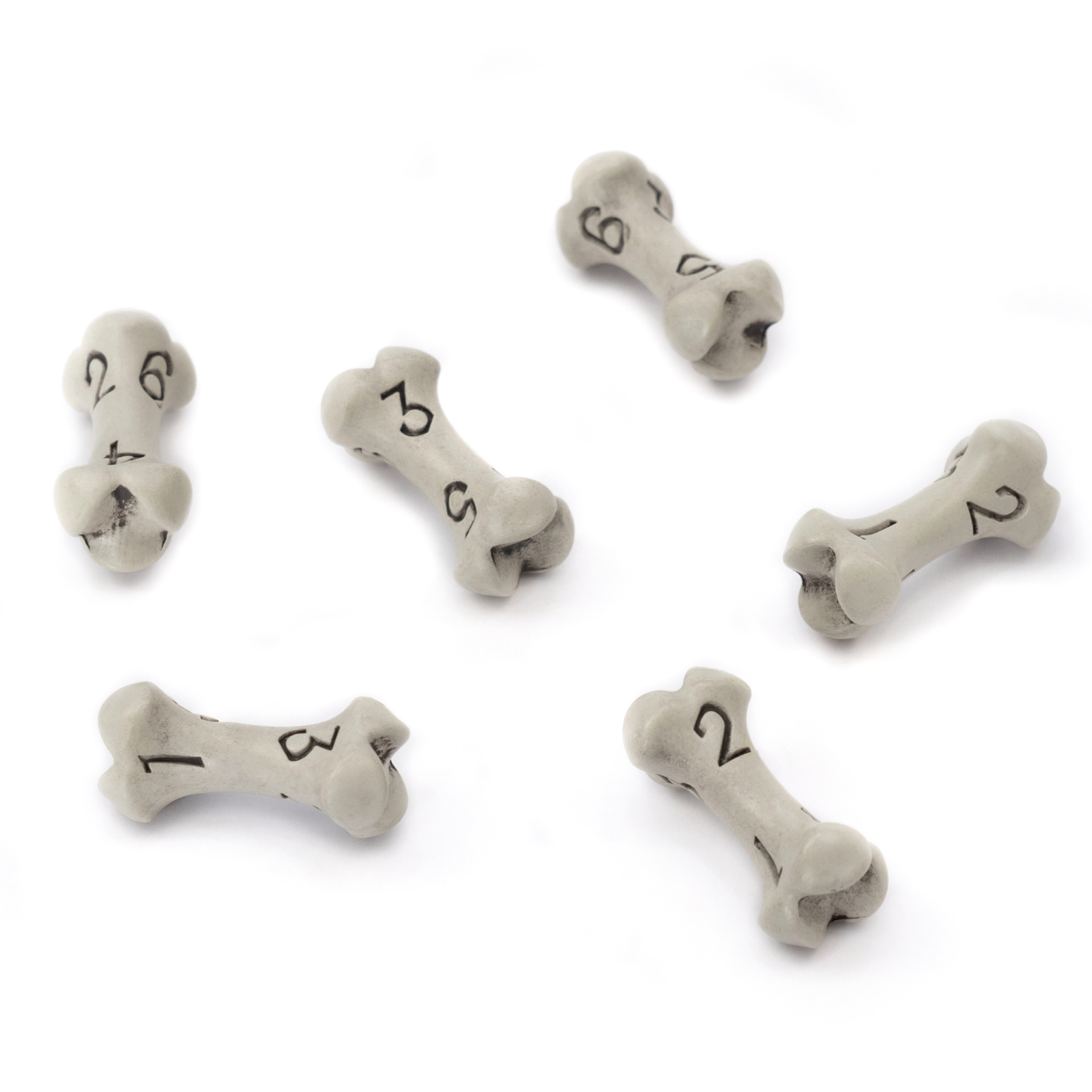 Skull & Bone Dice Set | For Dungeons & Dragons (DND), Pathfinder, Warhammer...