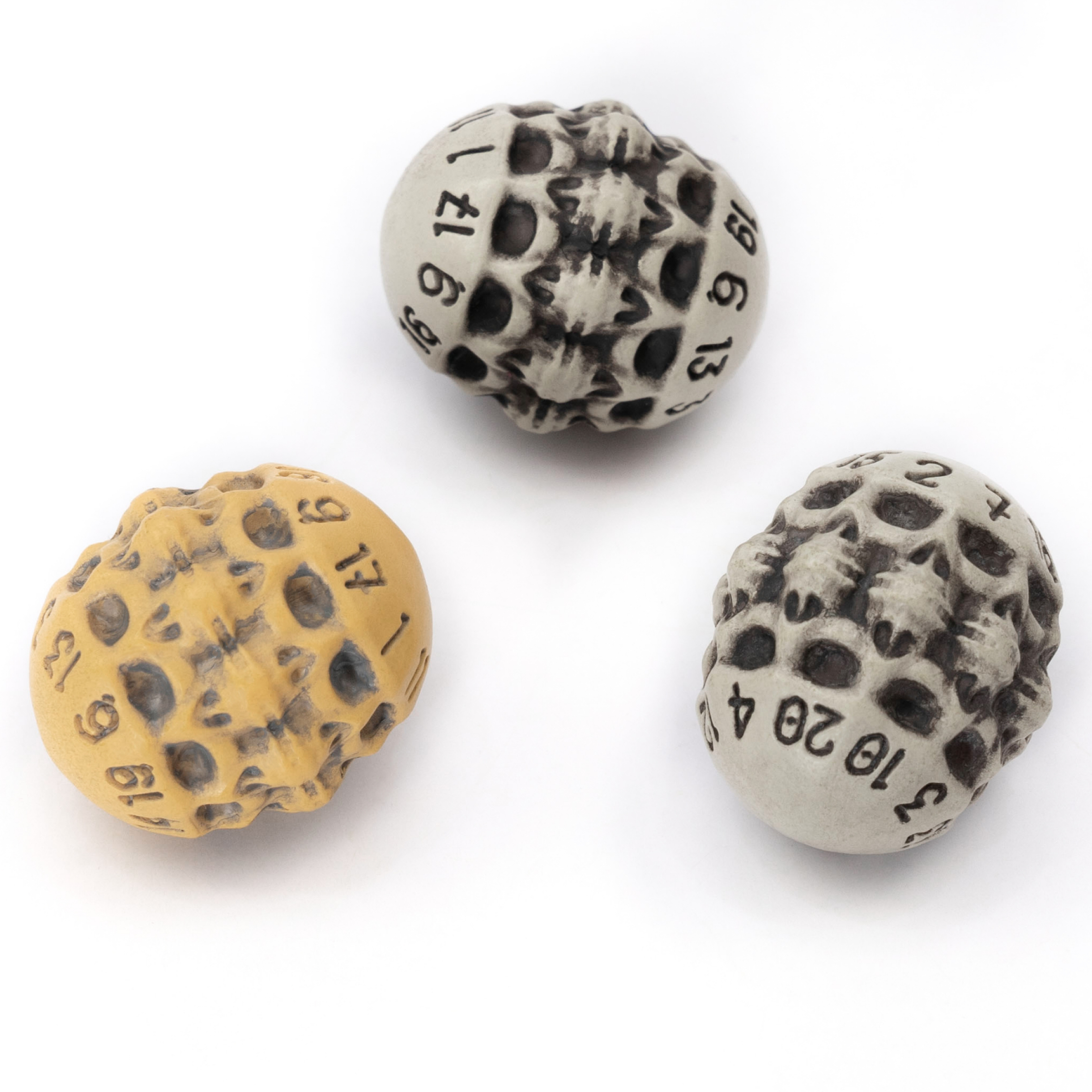 Skull & Bone Dice Set | For Dungeons & Dragons (DND), Pathfinder, Warhammer...