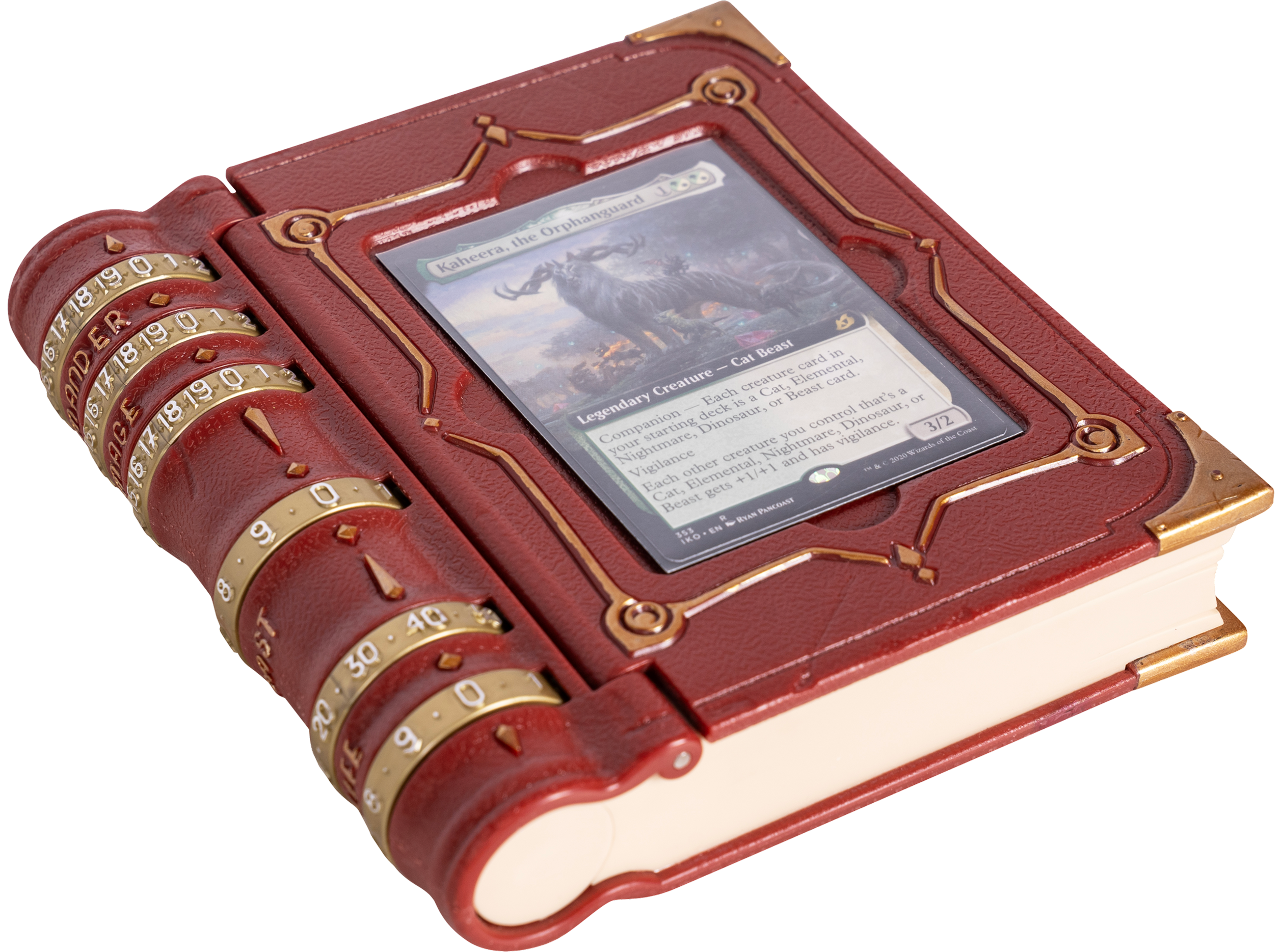 LYNX MTG Commander's Codex - Command Zone Tray for Magic The Gathering Commander EDH - With Damage, Cast & Life Counters. Store your Commander Deck's Dice & Tokens inside