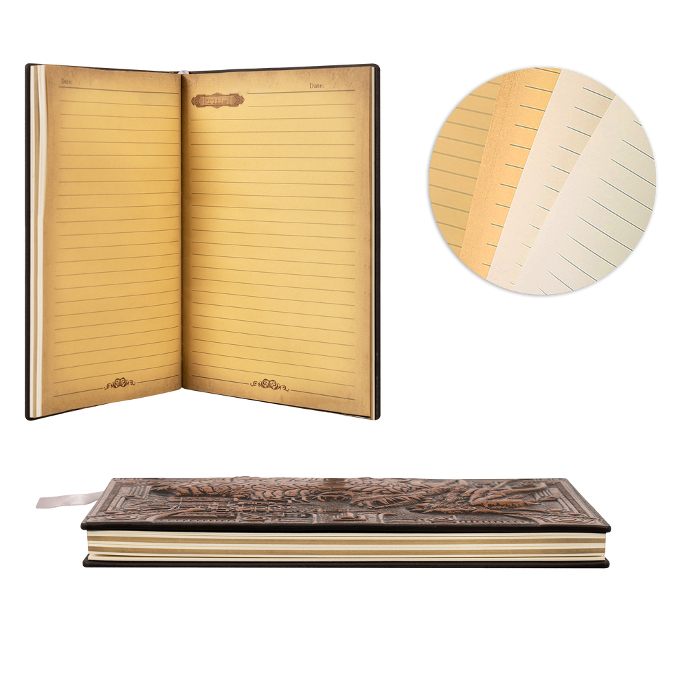 3D Faux-Leather Notebook | Fantasy/DND Dungeon Master(DM)/Player Journal